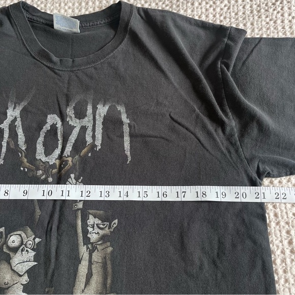 Y2K 2007 Korn Evolution T-Shirt Metal Band Tee Size L - Picture 5 of 7